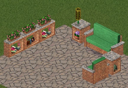 Lounge area - Brick Garden Patio