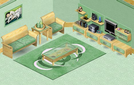 Living room - Mint Soft House